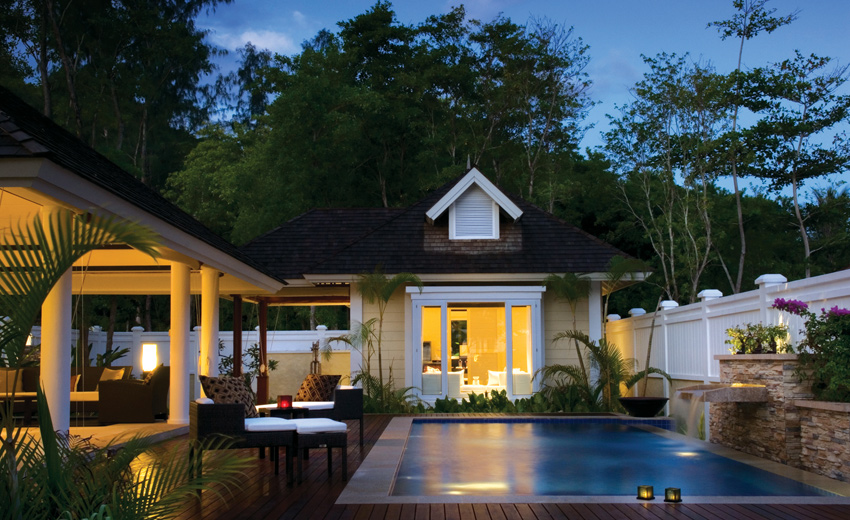 Banyan Tree Seychelles Two-Bedroom Double Pool Villa бассейн зона отдыха
