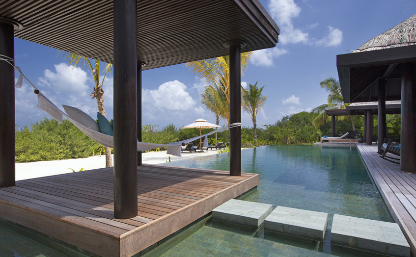 Отель Anantara Kihavah Villas. 2-Bedroom Beach Pool Residence.