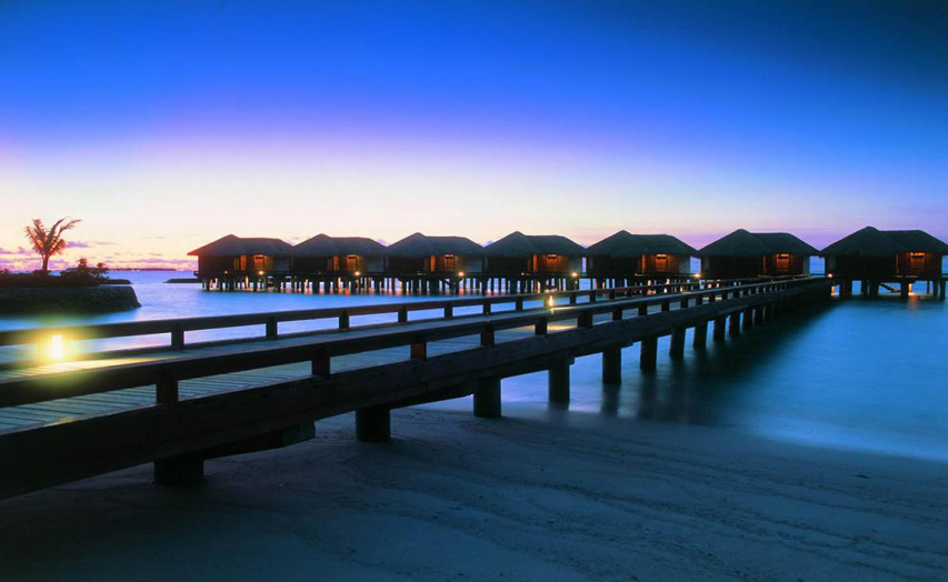 Отель Sheraton Maldives Full Moon Resort & Spa. Water Bungalow.