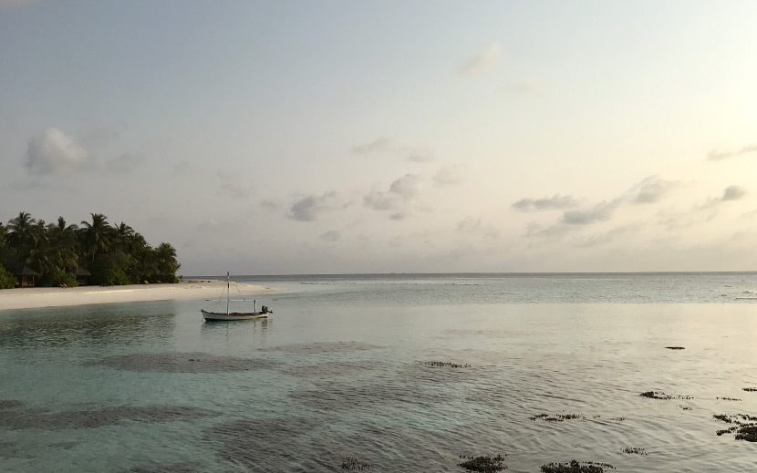 Рассвет на Мальдивах