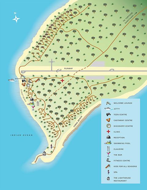 План отеля Four Seasons на острове Дерош