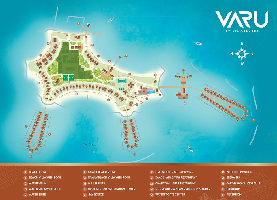 План отеля VARU by Atmosphere, Resort map,