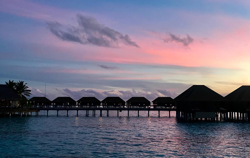 закат Мальдивы