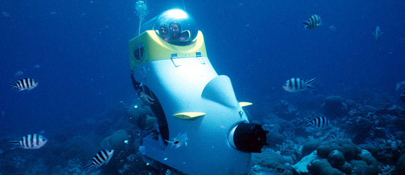 Подводный скутер на Маврикии