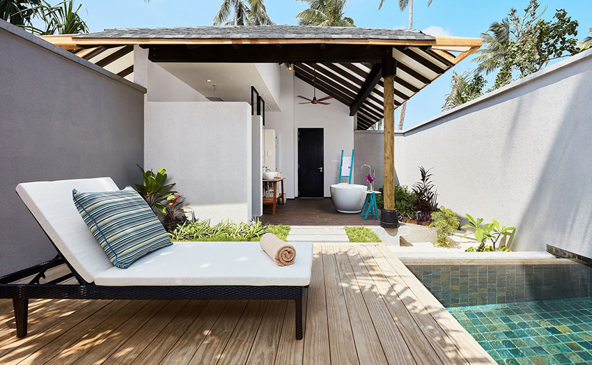 Отель Amari Havodda Maldives. Beach Garden Pool Villa.