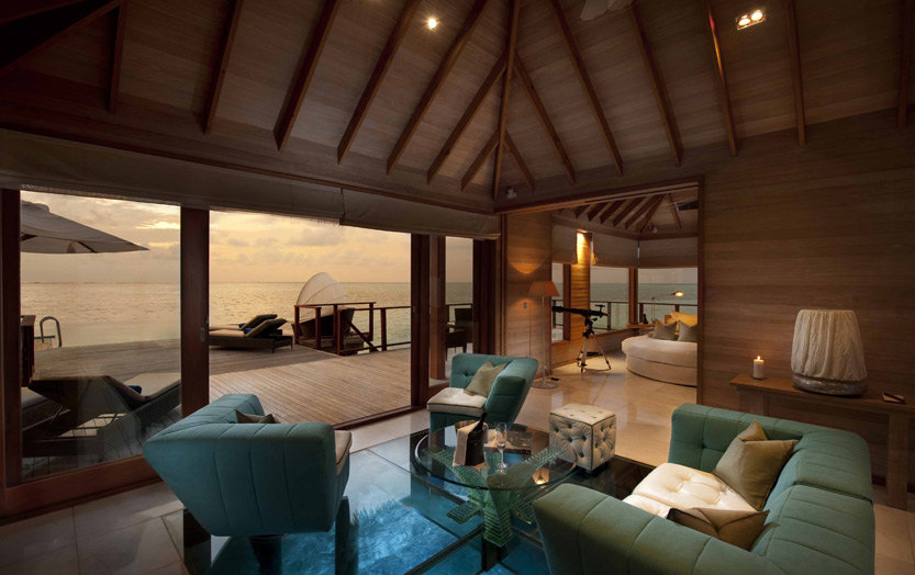 Отель Conrad Maldives Rangali Island Sunset Water Villa