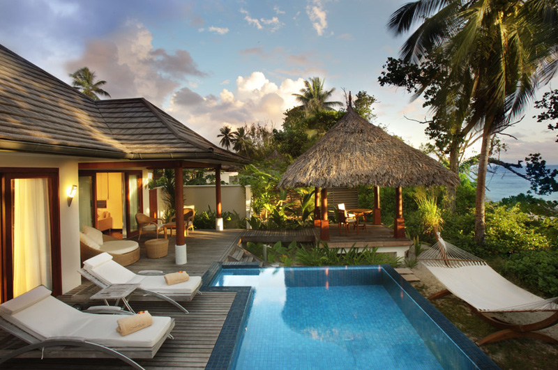 отель Hilton Seychelles Labriz Resort Spa Deluxe Beachfront Pool Villa Сейшелы