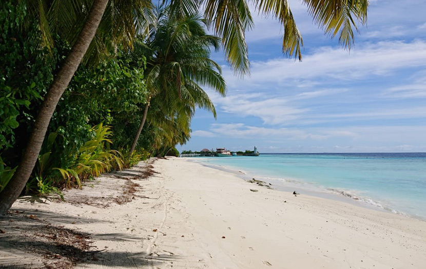 Пляж Мальдивы июнь