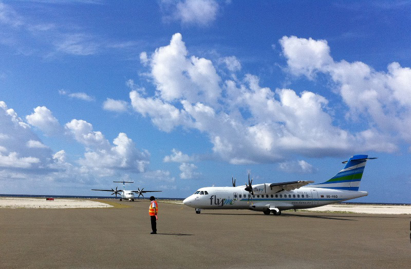  Трансферы на регулярных рейсах, Мальдивы. Самолеты авиакомпании FlyMe 