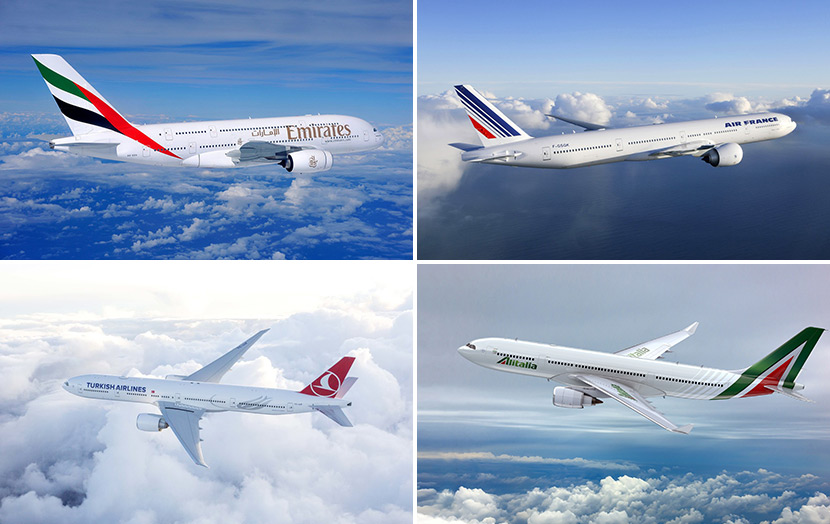 Варианты перелета на Маврикий: Emirates, Air France, Turkish Airlines, Alitalia